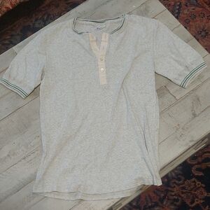 Casual Gray Henley Tee